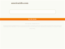 Tablet Screenshot of americarides.com